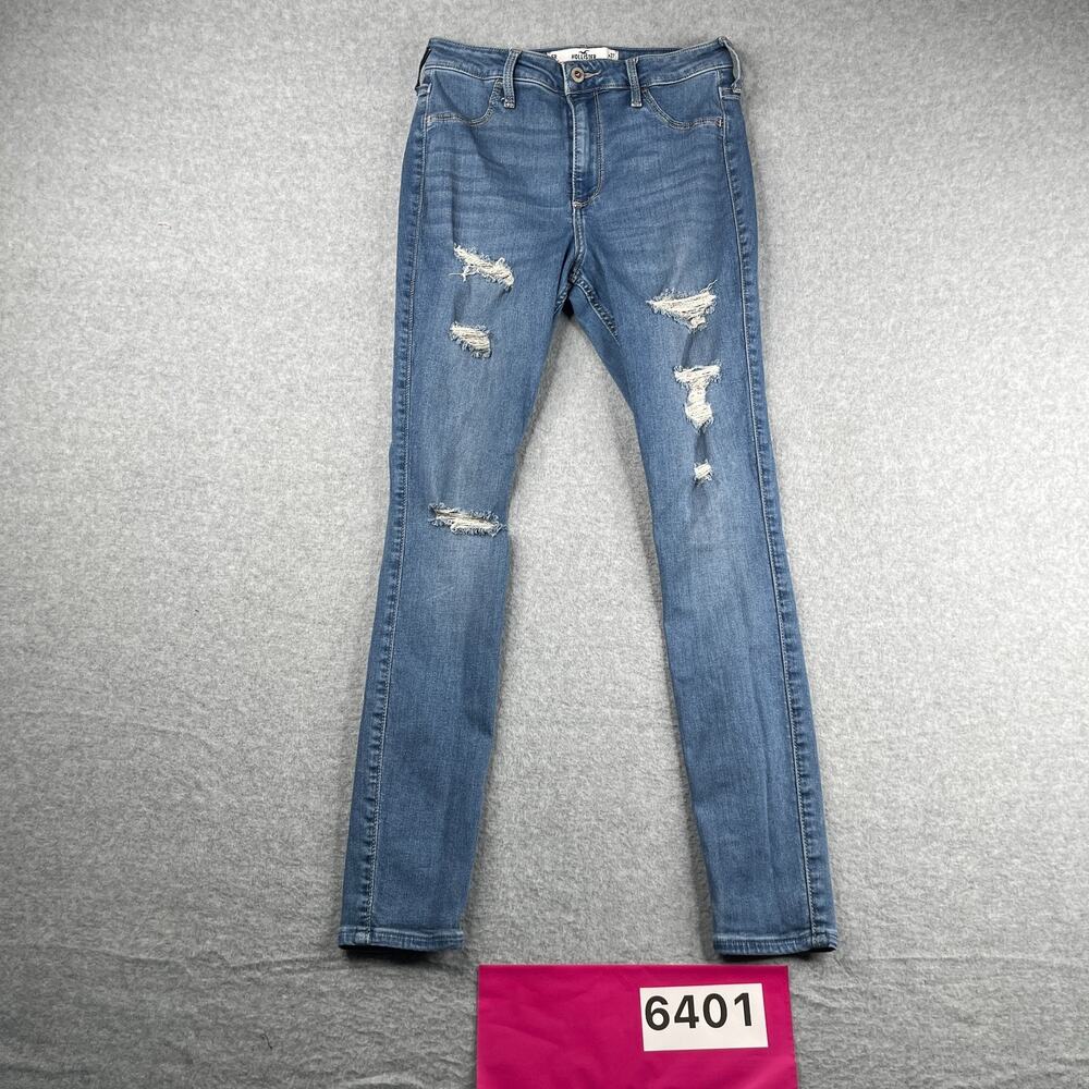 Hollister Curvy High Rise Jeans Leggings Womens Size 5R Distressed Stretch